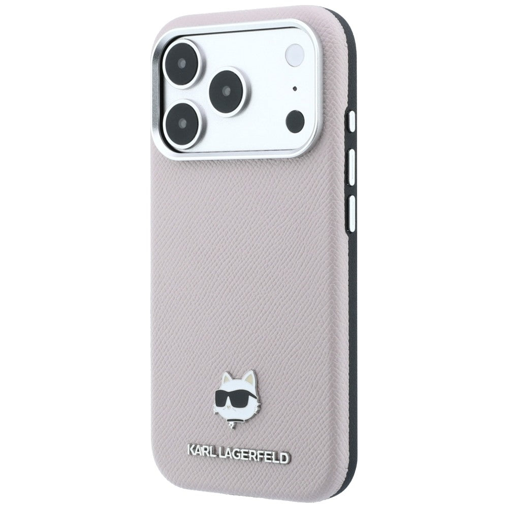 Karl Lagerfeld iPhone 17 Pro Max/iPhone 18 Pro Max Skal Grained Choupette Rosa