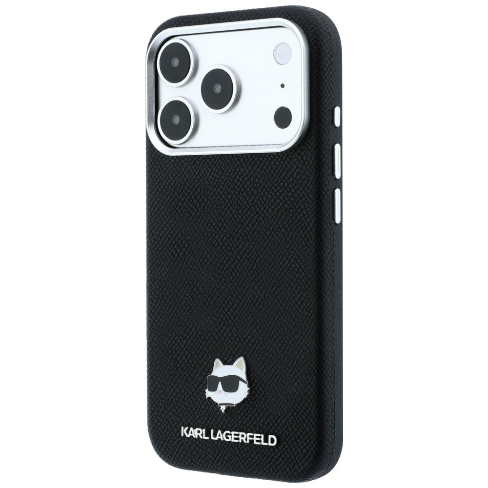 Karl Lagerfeld iPhone 17 Pro/iPhone 18 Pro Skal Grained Choupette Svart