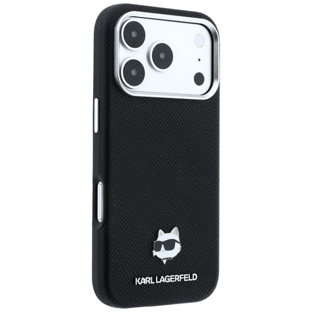 Karl Lagerfeld iPhone 17 Pro/iPhone 18 Pro Skal Grained Choupette Svart