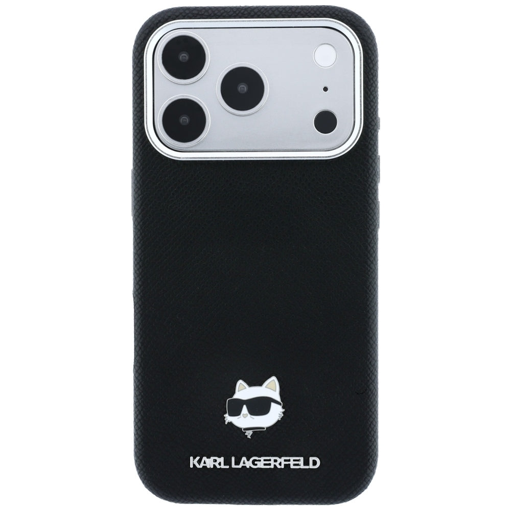 Karl Lagerfeld iPhone 17 Pro Max/iPhone 18 Pro Max Skal Grained Choupette Svart