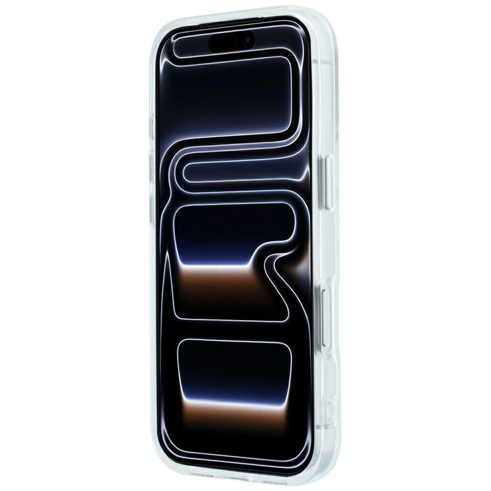 Karl Lagerfeld iPhone 17 Pro/iPhone 18 Pro Skal Rhinestones Electroplated Logo Vit
