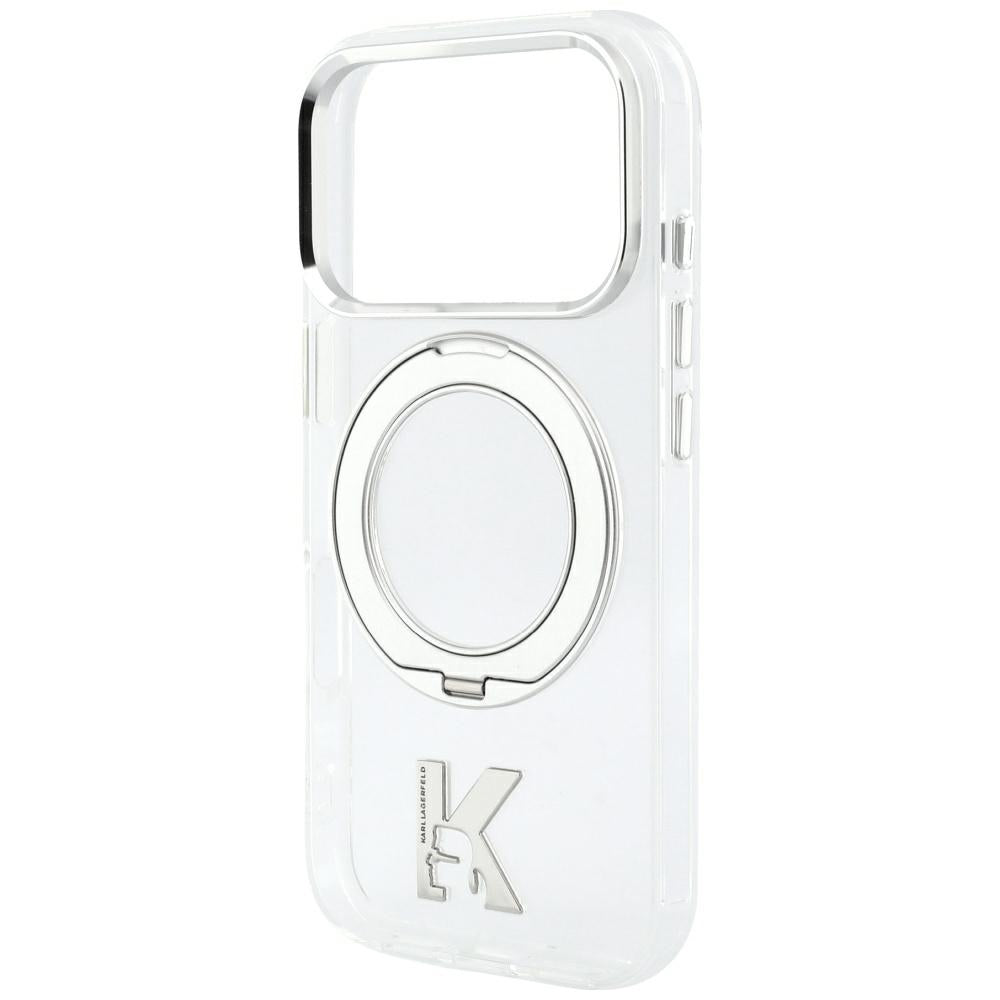 Karl Lagerfeld iPhone 17 Pro Max/iPhone 18 Pro Max Skal Ring Stand Kameo Transparent