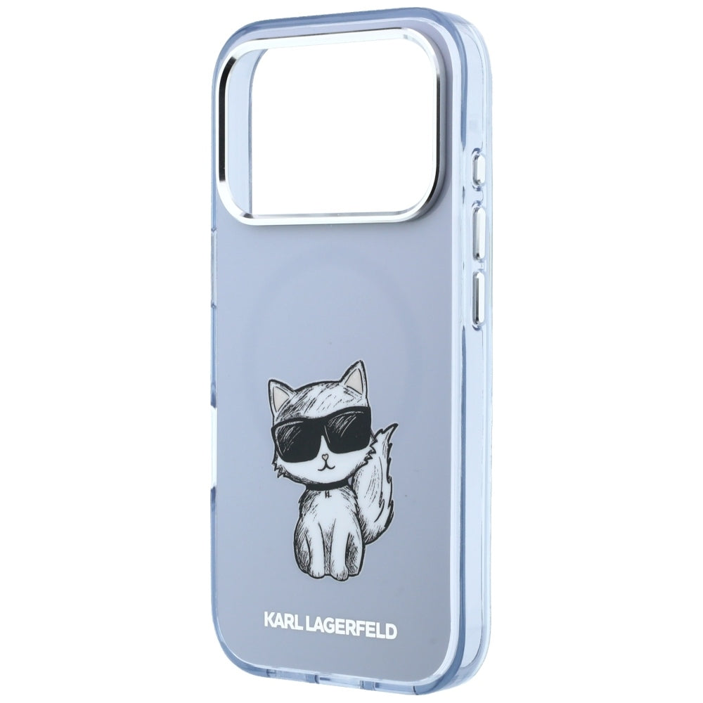 Karl Lagerfeld iPhone 17 Pro/iPhone 18 Pro Skal Choupette Sketch Blå