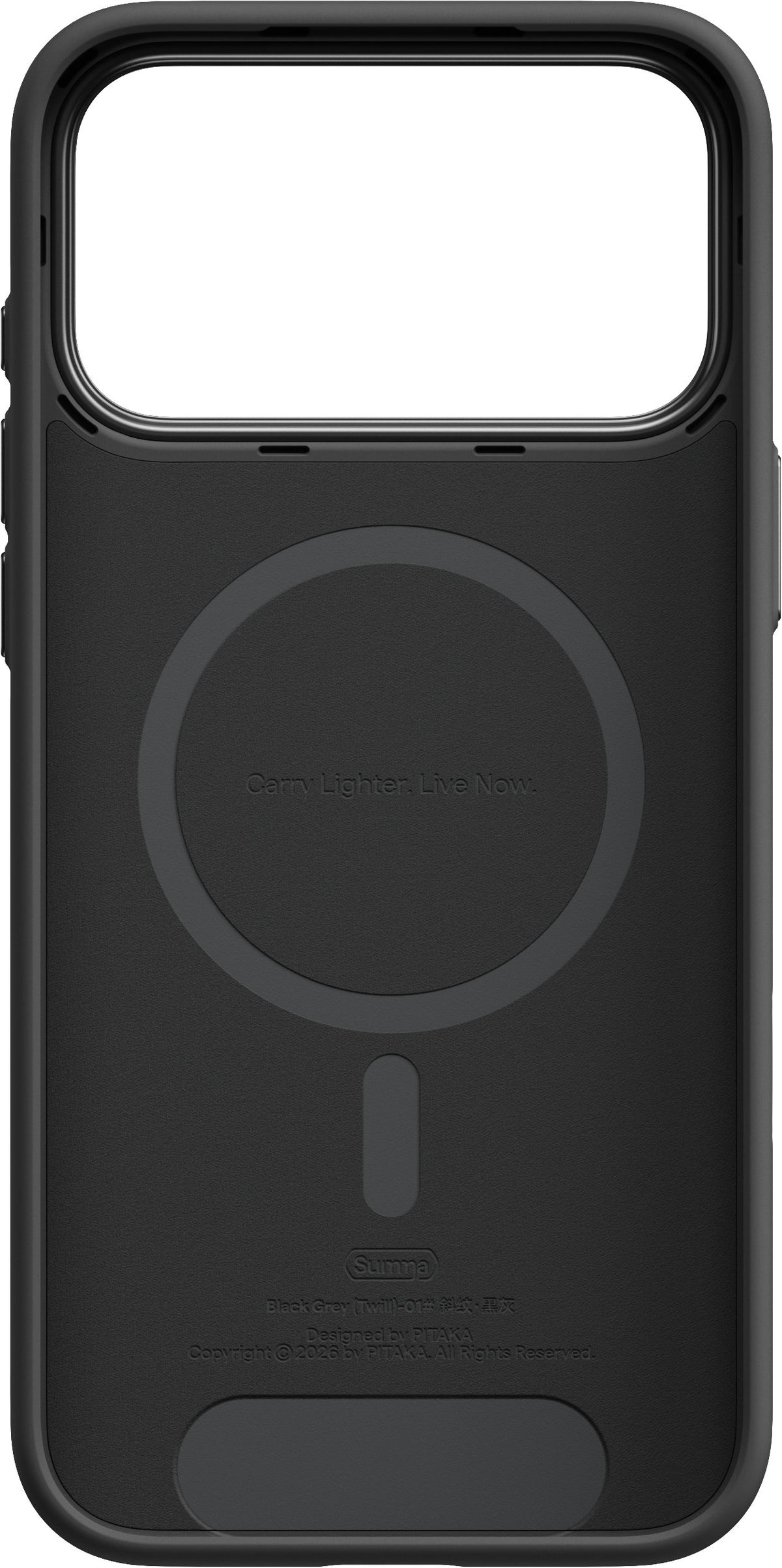 Pitaka iPhone 17 Pro Max/iPhone 18 Pro Max Skal Summa MagSafe Black/Grey Twill