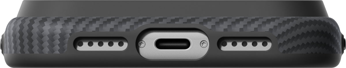 Pitaka iPhone 17 Pro/iPhone 18 Pro Skal Summa MagSafe Black/Grey Twill