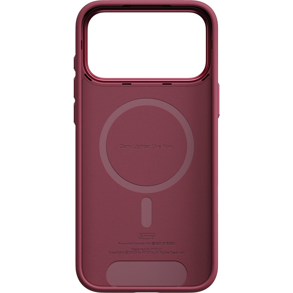 Pitaka iPhone 17 Pro Max/iPhone 18 Pro Max Skal Summa MagSafe Argyle Burgundy
