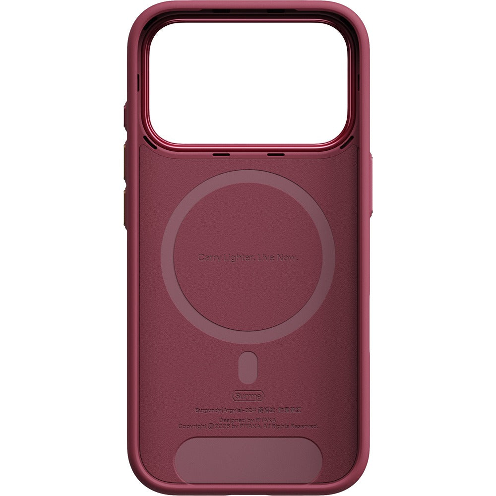 Pitaka iPhone 17 Pro/iPhone 18 Pro Skal Summa MagSafe Argyle Burgundy