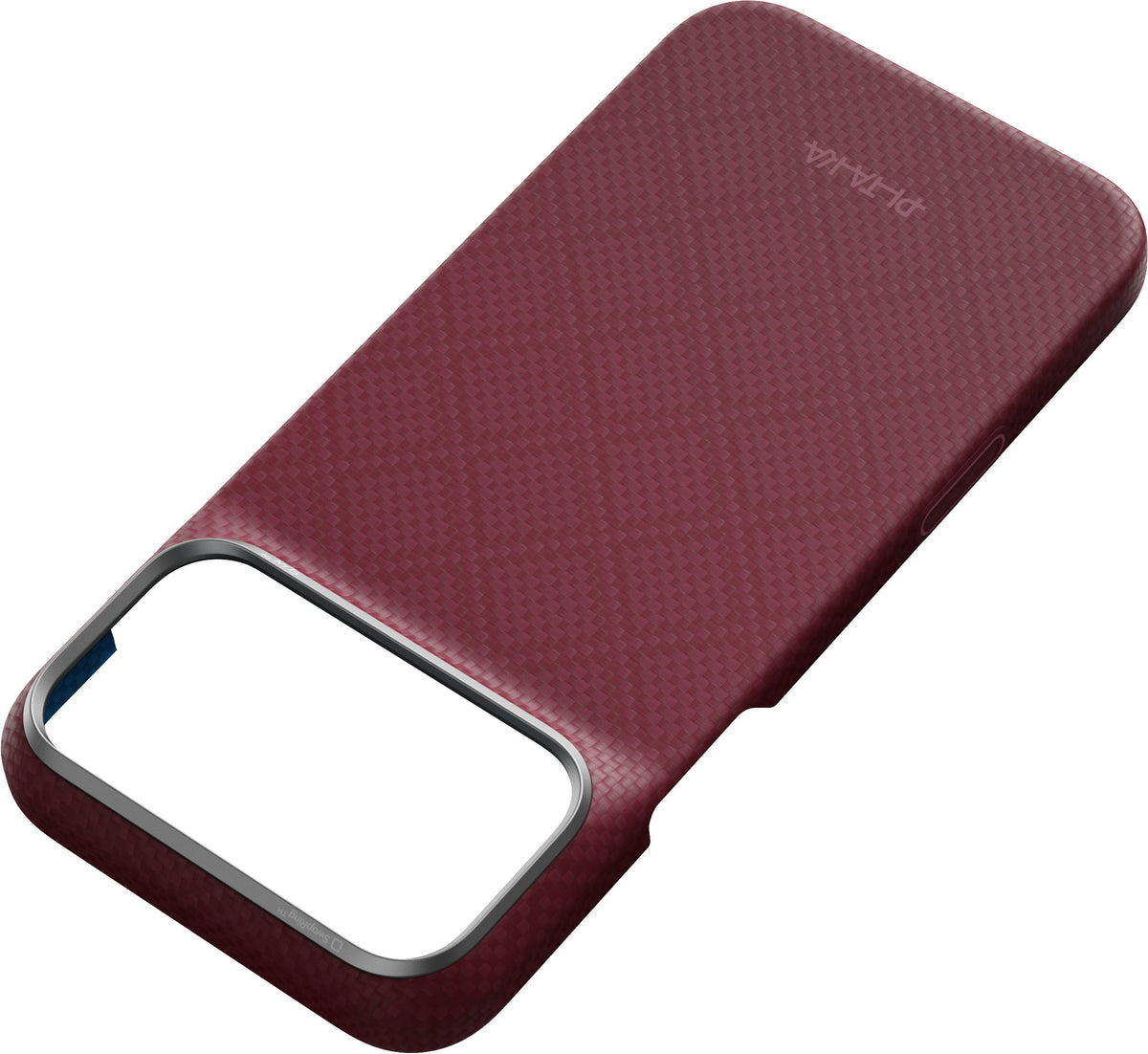 Pitaka iPhone 17 Pro Max/iPhone 18 Pro Max Skal Edge MagSafe Argyle Burgundy