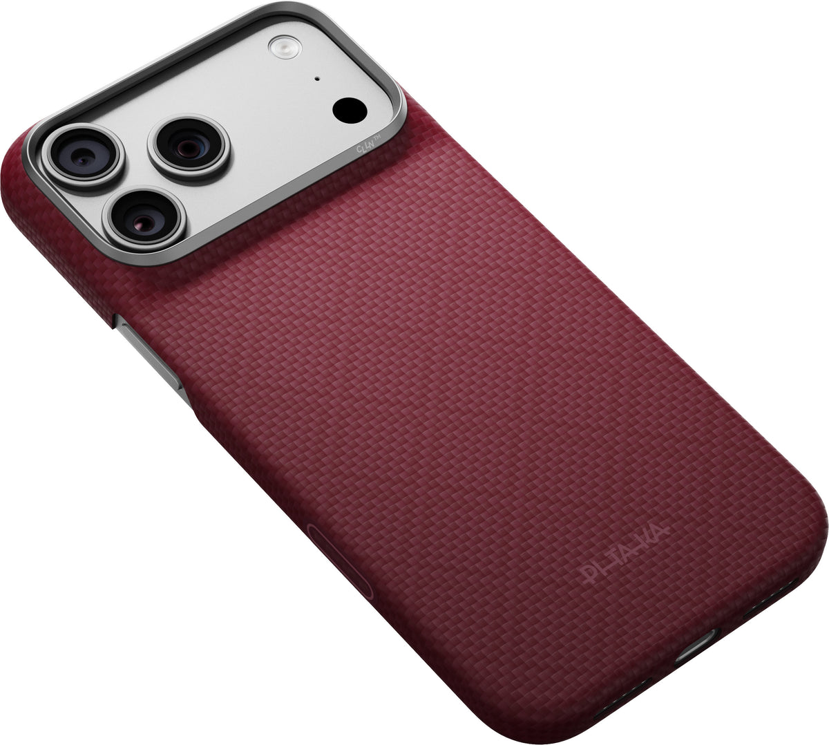 Pitaka iPhone 17 Pro Max/iPhone 18 Pro Max Skal Edge MagSafe Argyle Burgundy