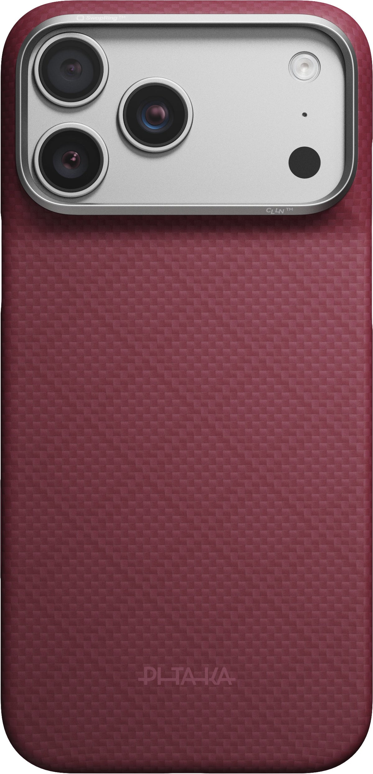 Pitaka iPhone 17 Pro Max/iPhone 18 Pro Max Skal Edge MagSafe Argyle Burgundy