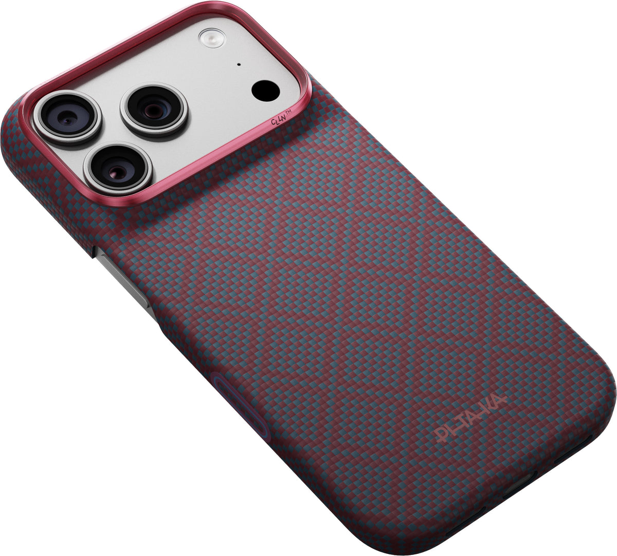 Pitaka iPhone 17 Pro/iPhone 18 Pro Skal Edge MagSafe Argyle Blue's Red