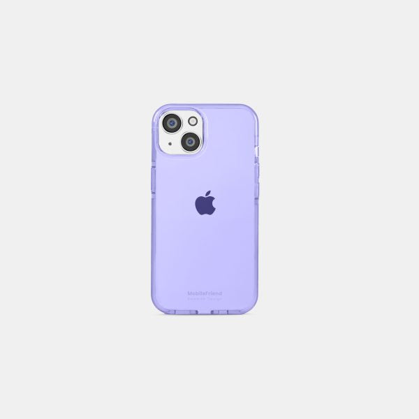MobileFriend iPhone 13/14/15/16e/17e Skal Seethrough Lila