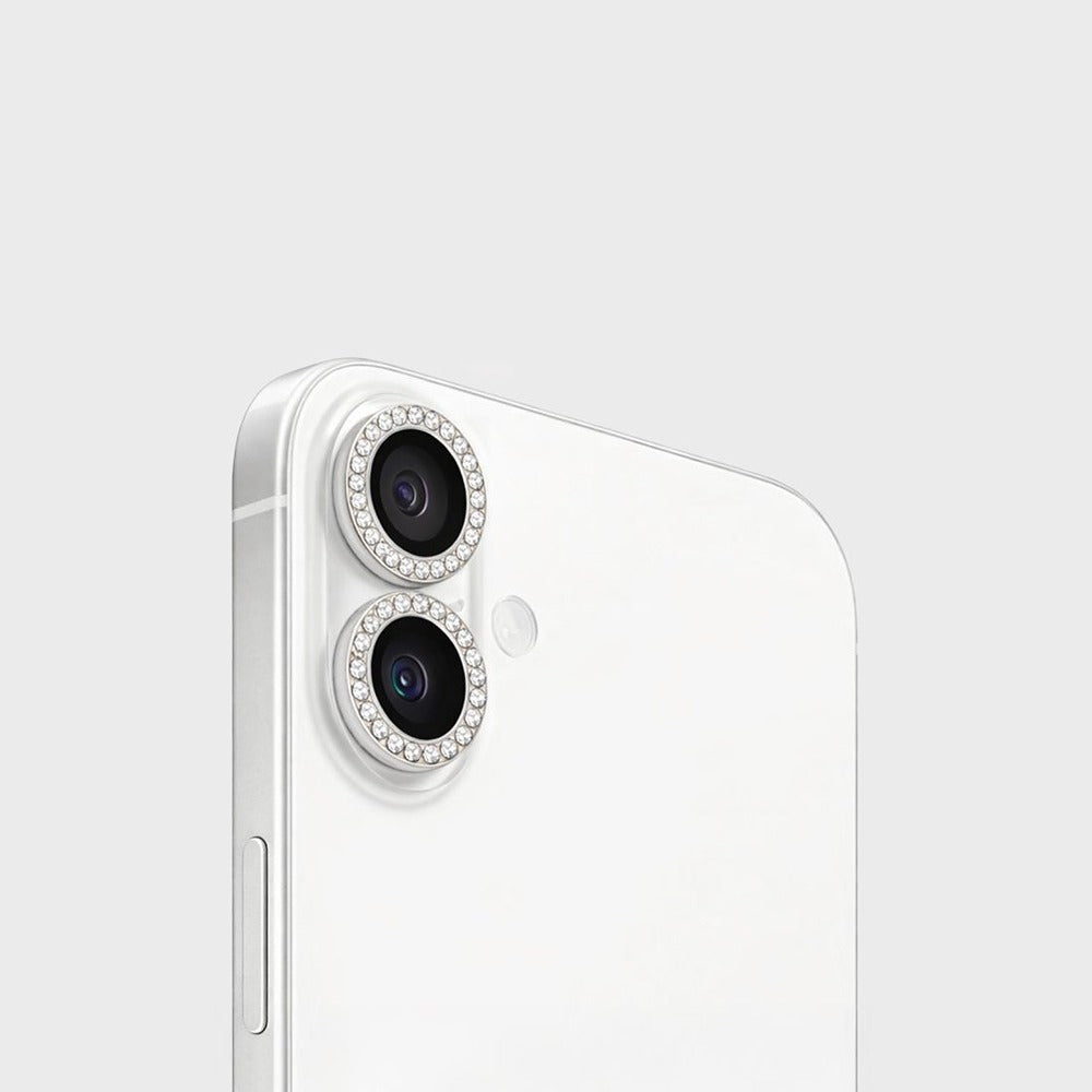 MobileFriend iPhone 16/16 Plus/iPhone 17 Kameraskydd Linsring Bling