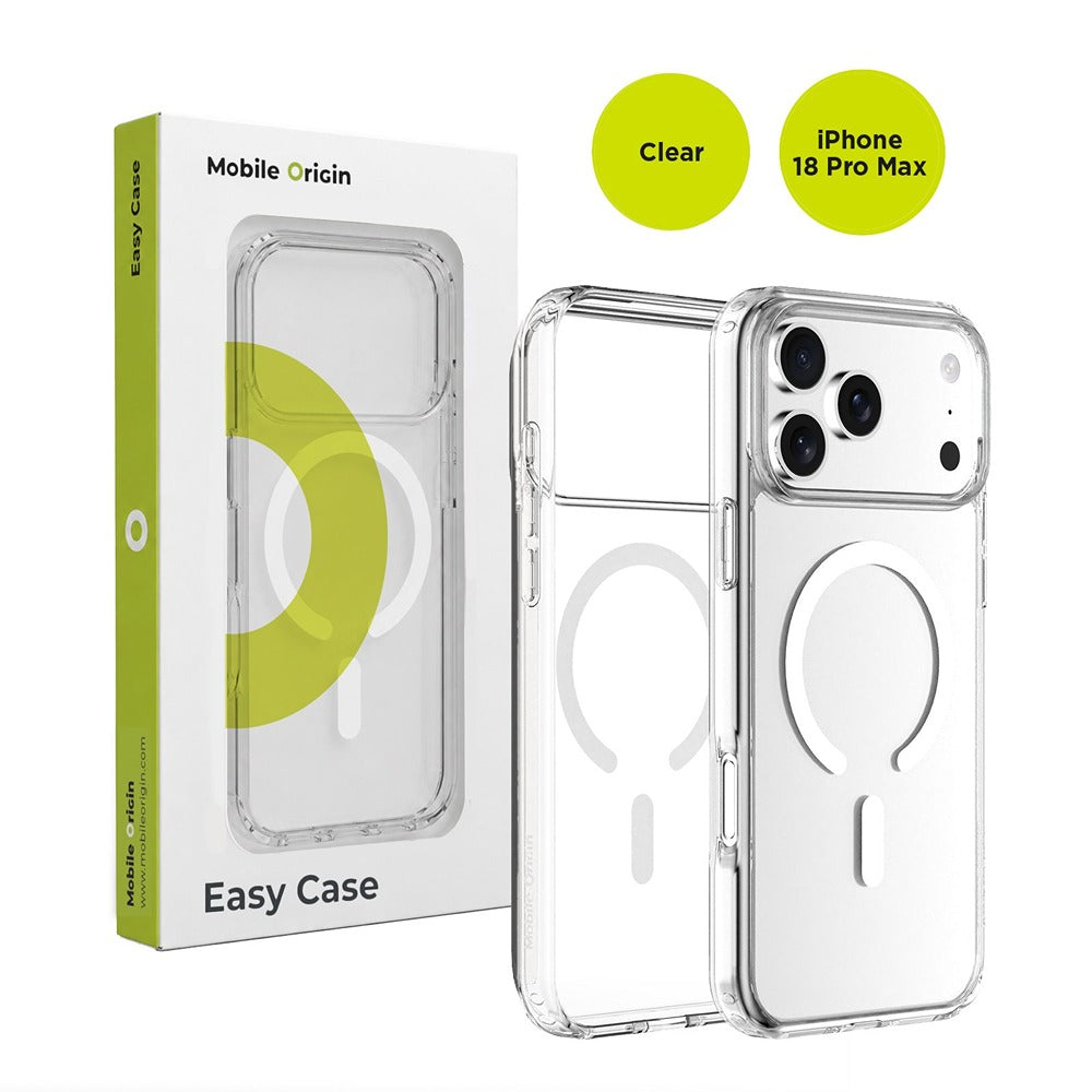 Mobile Origin iPhone 18 Pro Max Skal Easy Case MagSafe Transparent