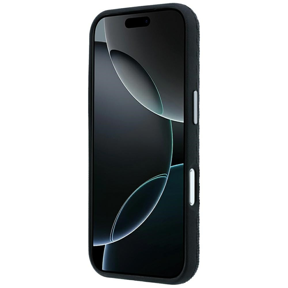 Mercedes Benz iPhone 17 Pro/iPhone 18 Pro Skal Leather Wood Effect Svart