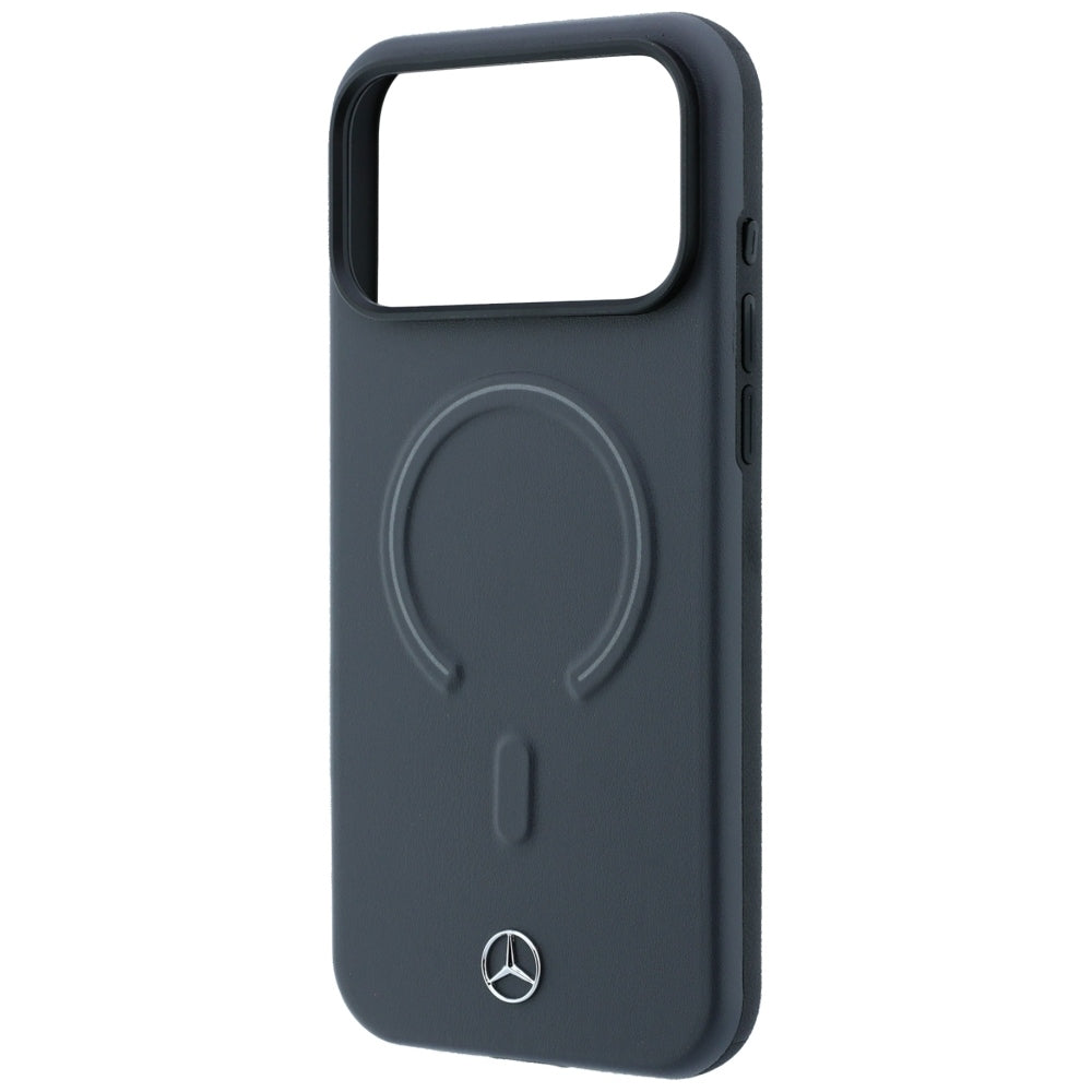Mercedes Benz iPhone 17 Pro/iPhone 18 Pro Skal Leather 3D MagSafe Grå