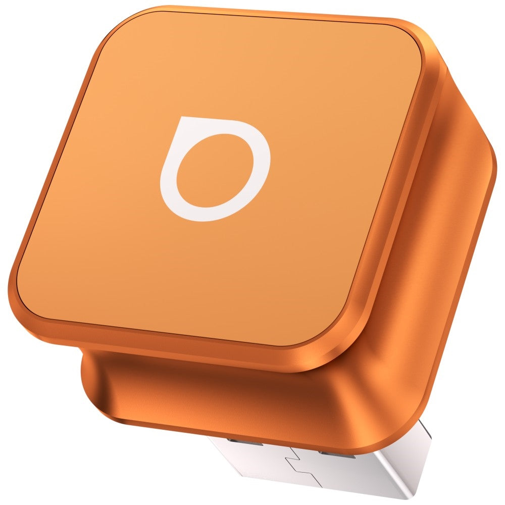 Ottocast Mini Cube Trådlös CarPlay/Android Auto Adapter Orange