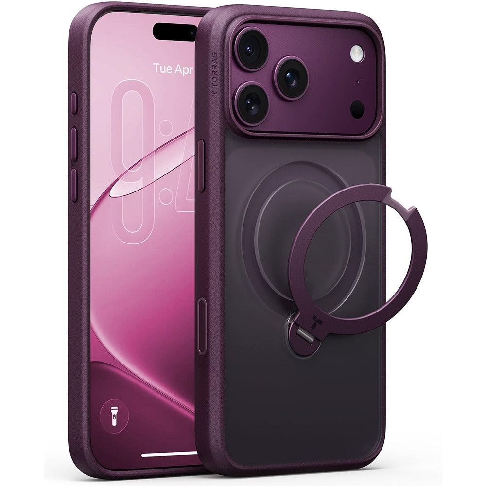 Torras iPhone 18 Pro Max Skal Ostand Q3 Spin Dusk Purple