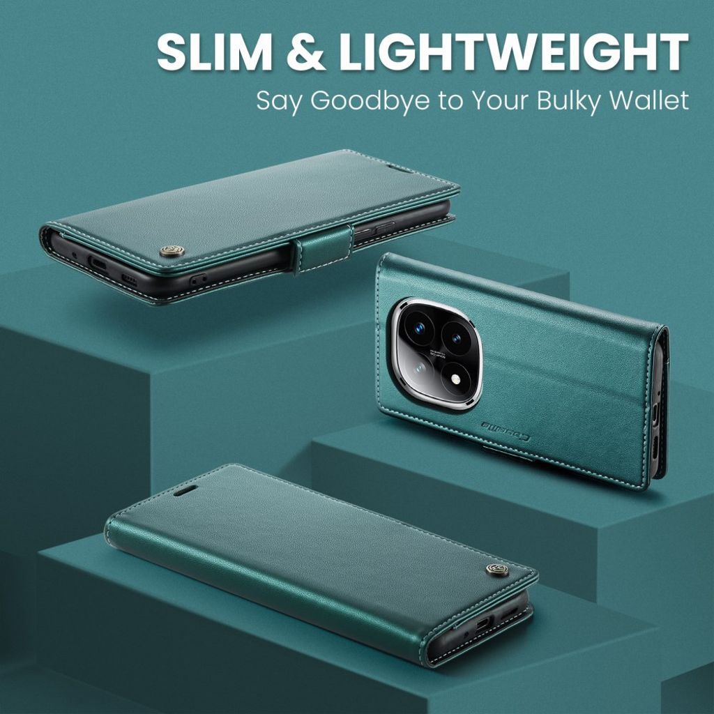 CaseMe Xiaomi Redmi Note 14 Pro 5G/14 Pro Plus 5G Fodral 023 Series Grön