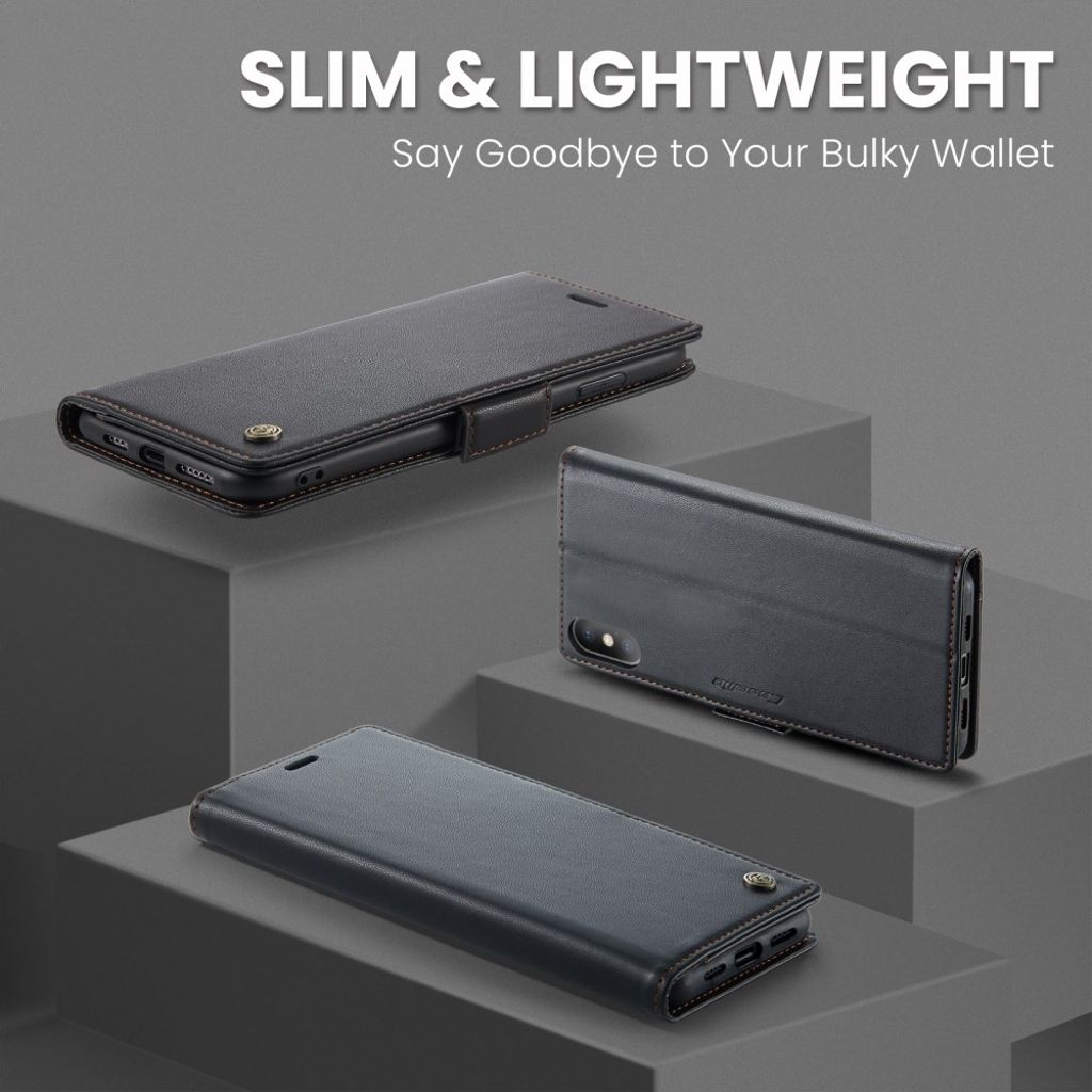 CaseMe iPhone Xs Max Fodral 023 Series Svart