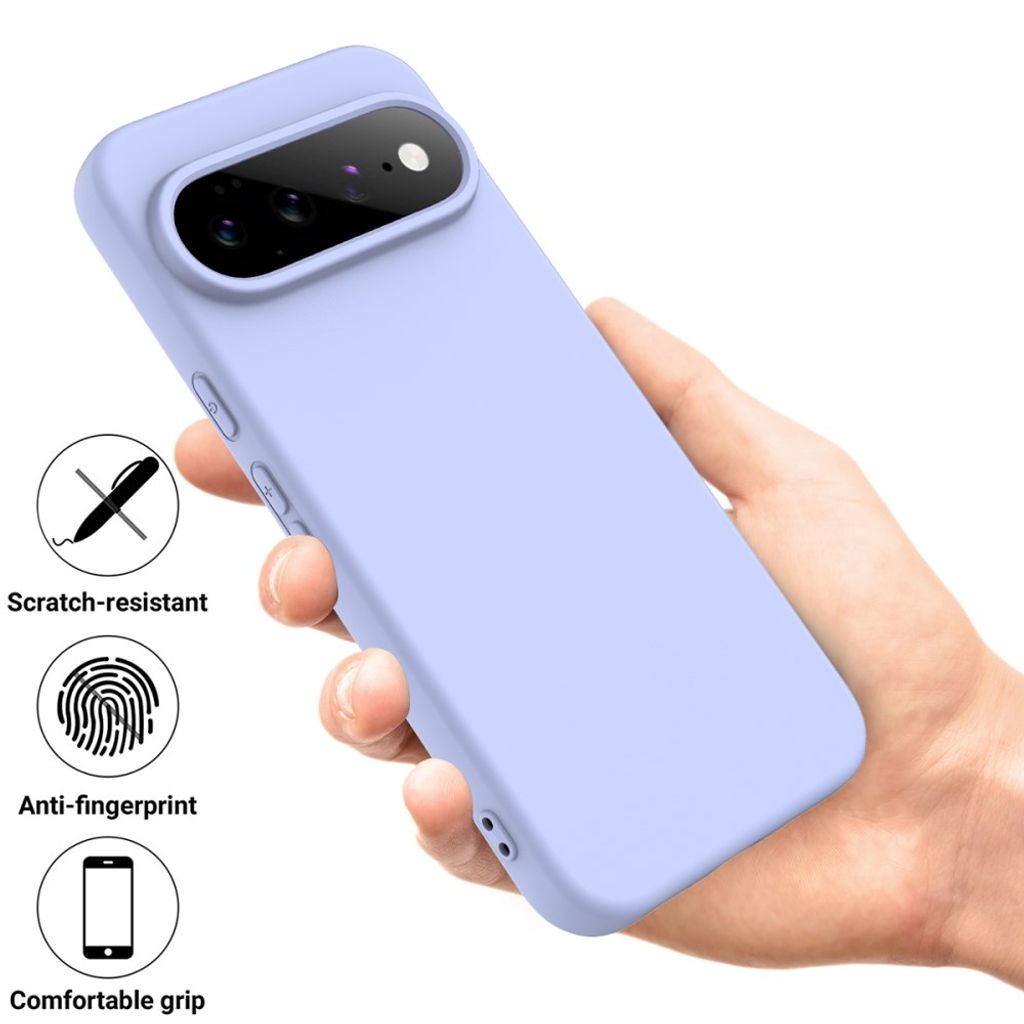 Google Pixel 11 Pro XL Skal med Strap Silikon Lila