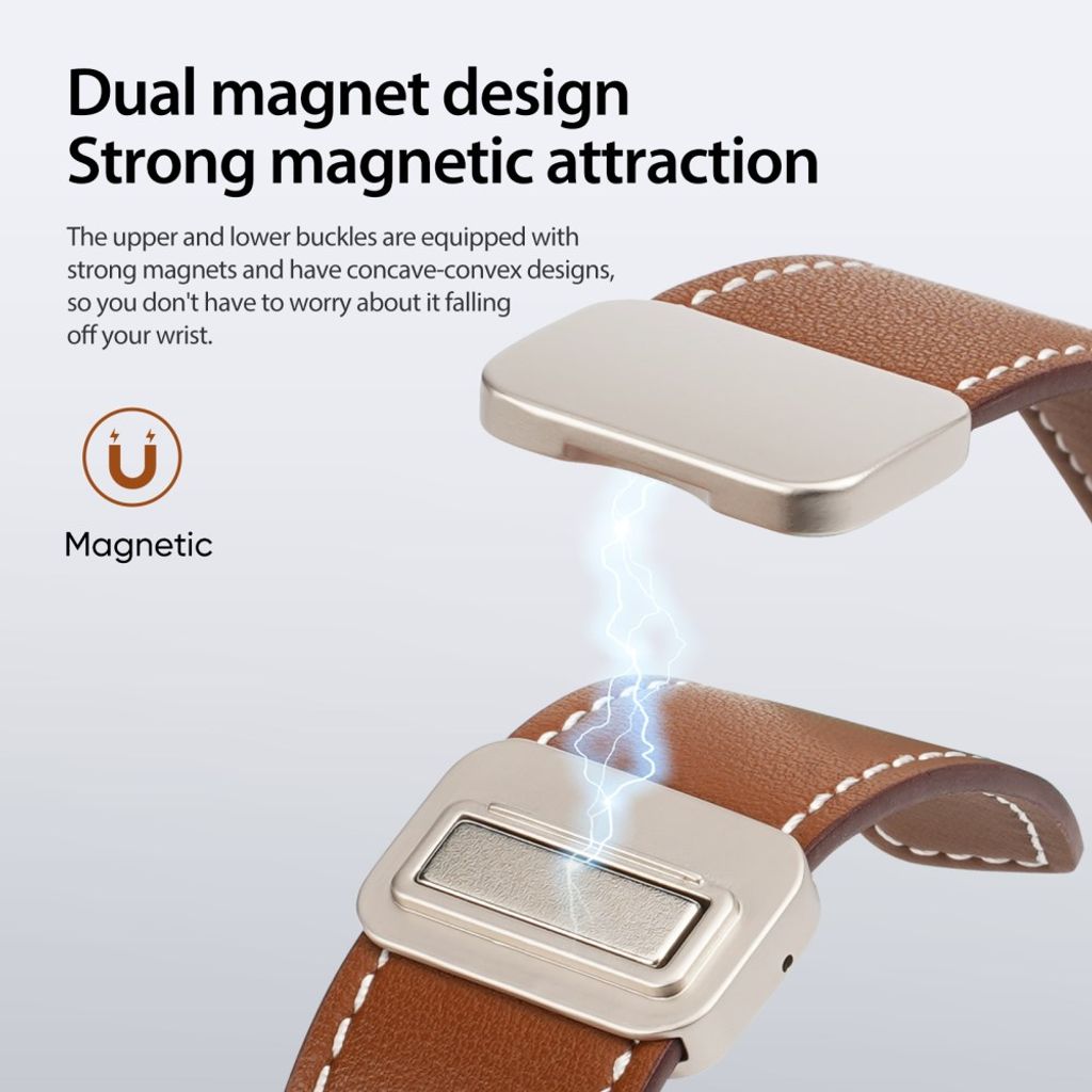 Dux Ducis Apple Watch 44/45/46mm/Ultra 49mm Armband YA Series Brun