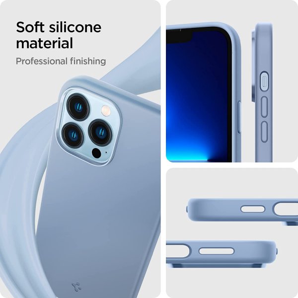 Spigen iPhone 13 Pro Skal Silicone Fit Sierra Blue