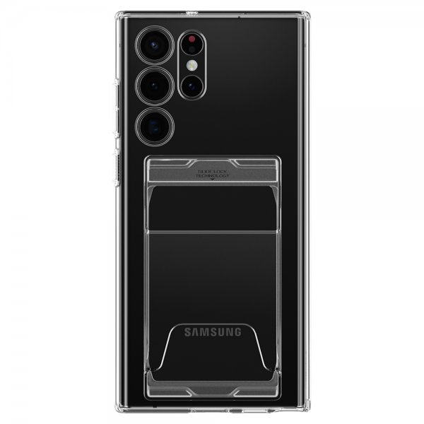Spigen Samsung Galaxy S22 Ultra Skal Crystal Slot Dual Crystal Clear