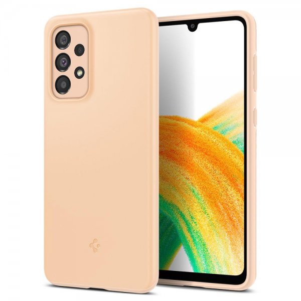 Spigen Samsung Galaxy A33 5G Skal Thin Fit Cotton Peach