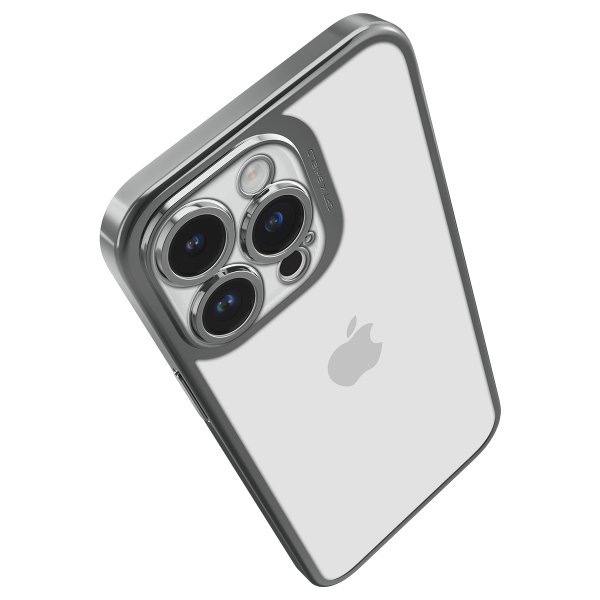 Spigen iPhone 14 Pro Skal Optik Crystal Chrome Gray
