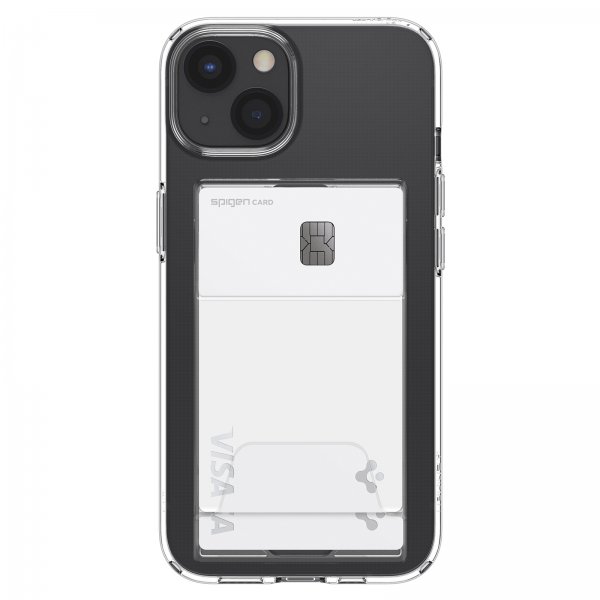 Spigen iPhone 14 Skal Crystal Slot Dual Crystal Clear