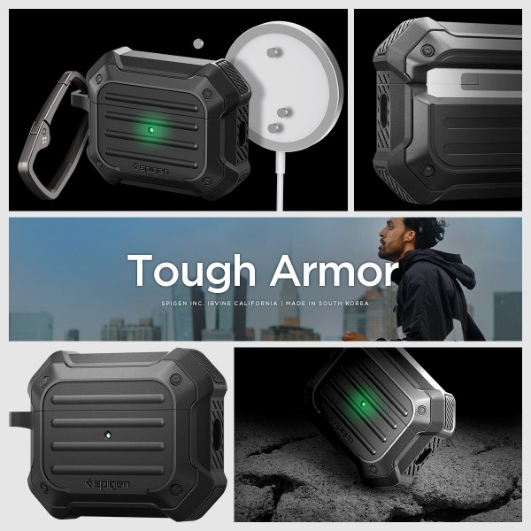 Spigen AirPods Pro 2 Skal Tough Armor MagSafe Svart