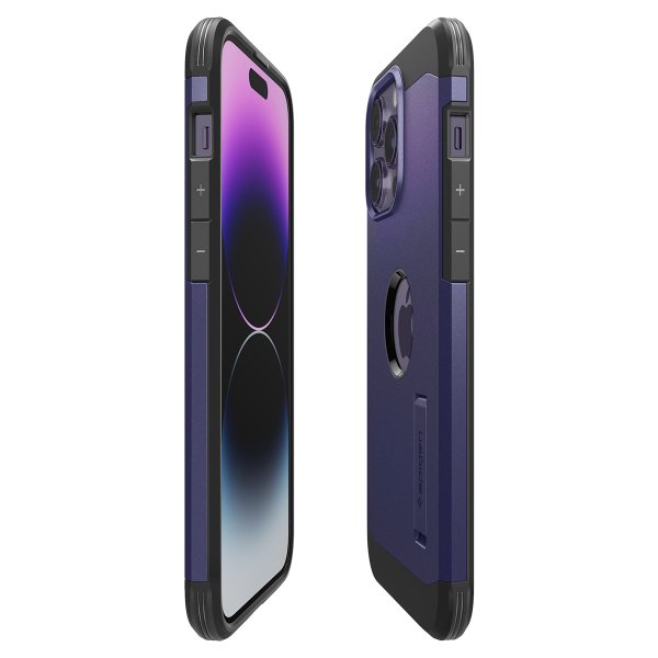 Spigen iPhone 14 Pro Max Skal Tough Armor MagFit Deep Purple