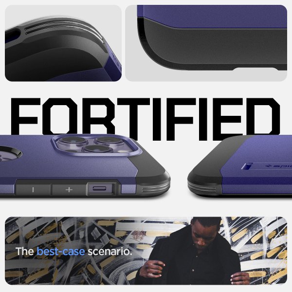 Spigen iPhone 14 Pro Max Skal Tough Armor MagFit Deep Purple