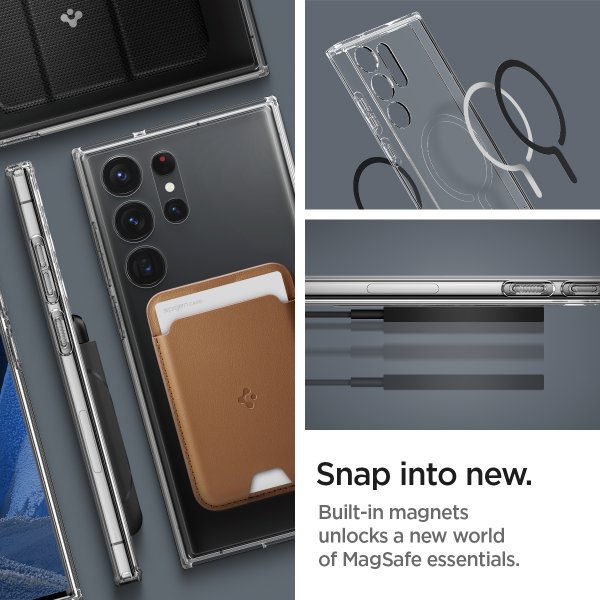 Spigen Samsung Galaxy S23 Ultra Skal Ultra Hybrid OneTap Ring MagSafe Svart