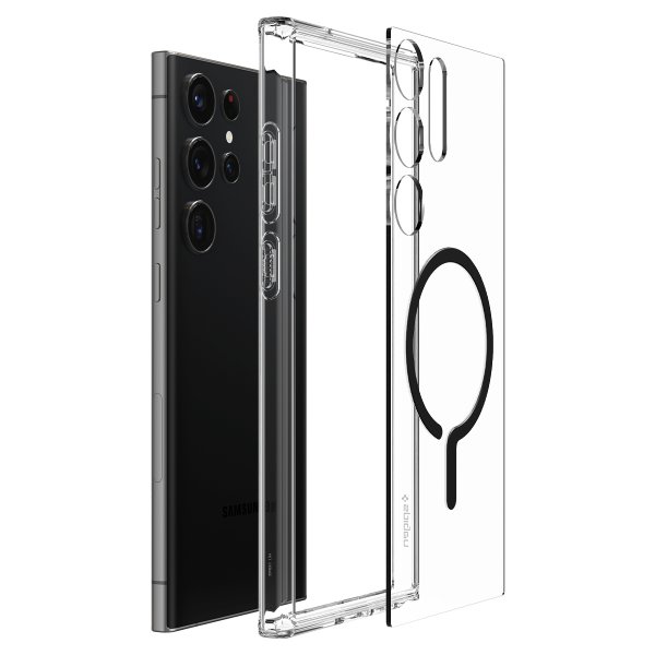 Spigen Samsung Galaxy S23 Ultra Skal Ultra Hybrid OneTap Ring MagSafe Svart