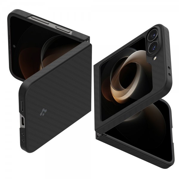 Spigen Samsung Galaxy Z Flip 6/Flip 7 FE Skal Air Skin Aramid Svart