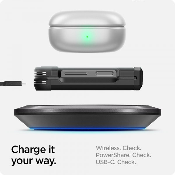 Spigen Samsung Galaxy Z Flip 6/Flip 7 FE Skal Tough Armor Pro Svart