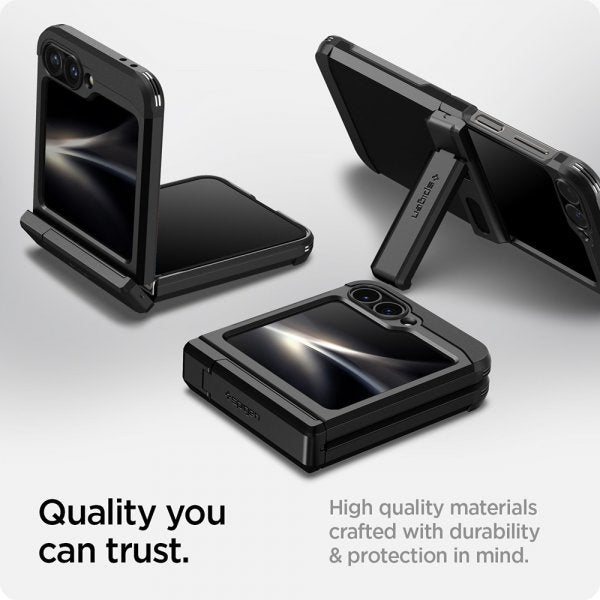 Spigen Samsung Galaxy Z Flip 6/Flip 7 FE Skal Tough Armor Pro Svart