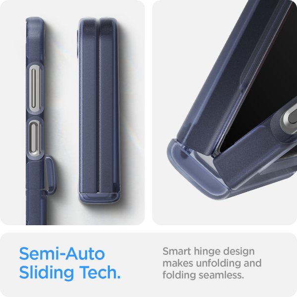 Spigen Samsung Galaxy Z Flip 6/Flip 7 FE Skal Ultra Hybrid Pro Frost Navy Blue