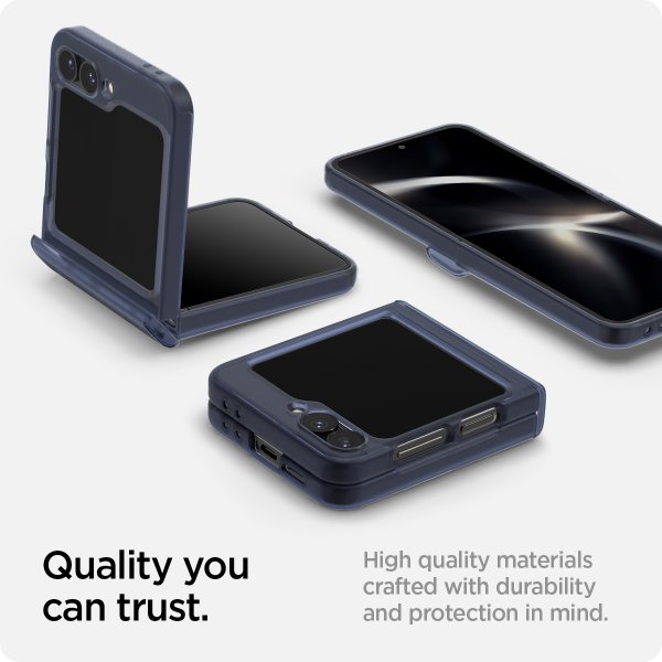 Spigen Samsung Galaxy Z Flip 6/Flip 7 FE Skal Ultra Hybrid Pro Frost Navy Blue