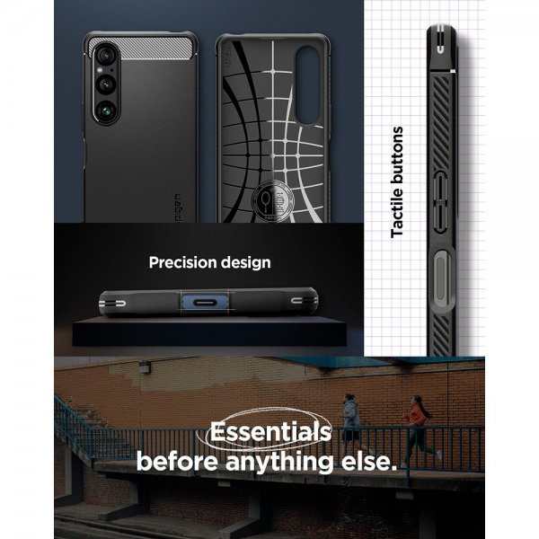 Spigen Sony Xperia 1 VI Skal Rugged Armor Matte Black