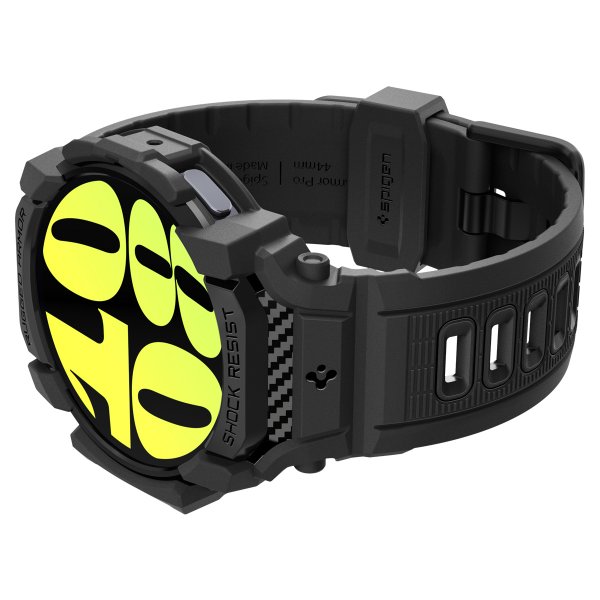Spigen Samsung Galaxy Watch 7 40mm Armband och Skal Rugged Armor Pro Matte Black