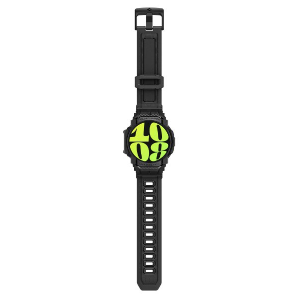 Spigen Samsung Galaxy Watch 7 44mm Armband och Skal Rugged Armor Pro Matte Black