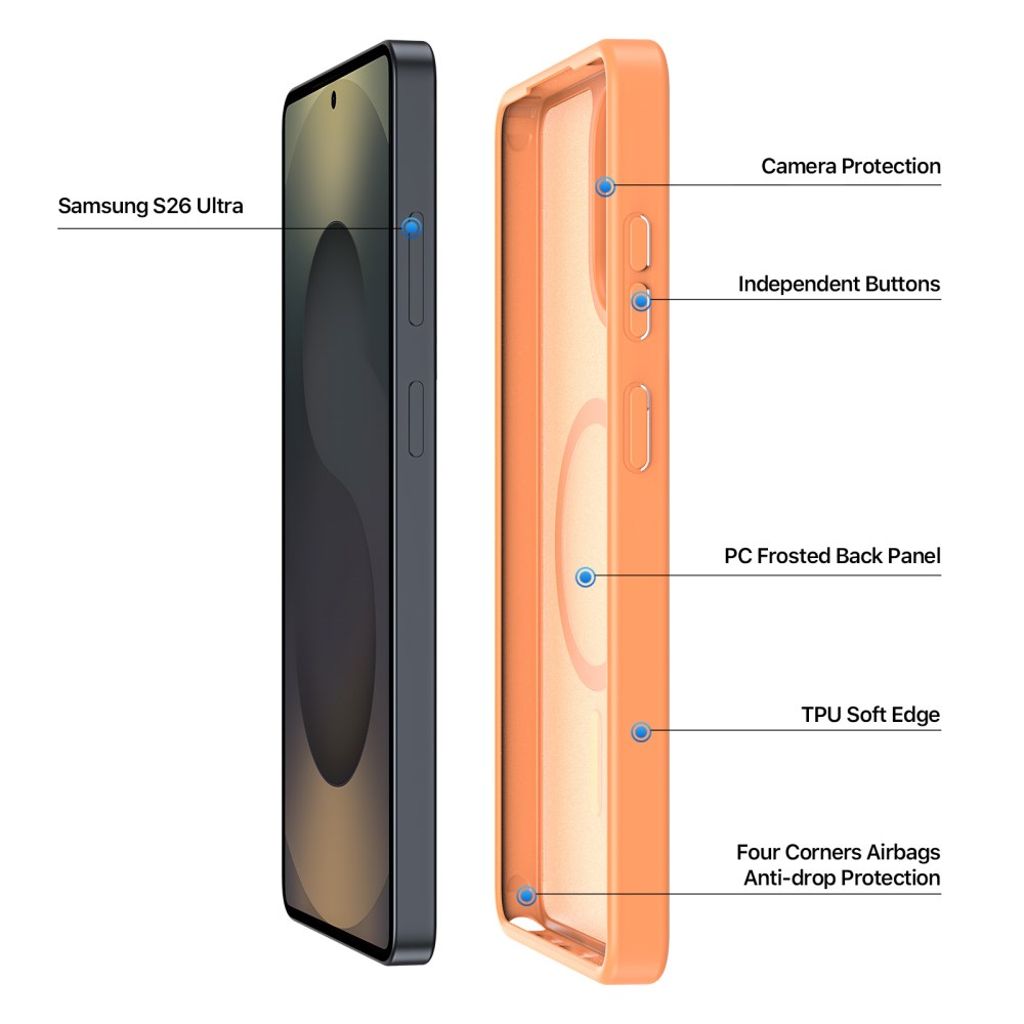 Dux Ducis Samsung Galaxy S26 Ultra Skal Yind Series MagSafe Orange