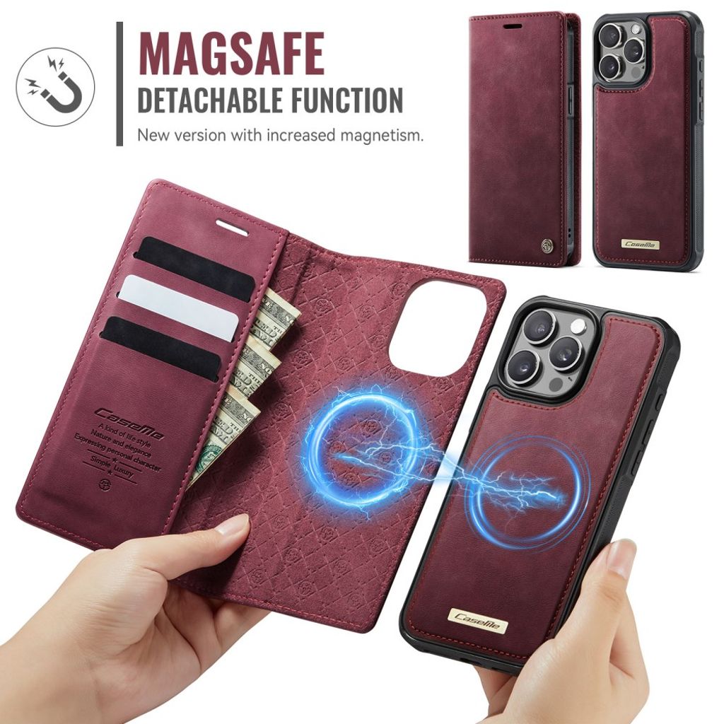 CaseMe iPhone 13 Pro Fodral C49 Series Röd