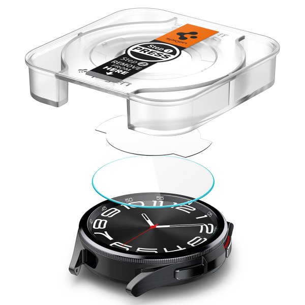 Spigen Samsung Galaxy Watch 6 Classic 43mm Skärmskydd GLAS.tR EZ Fit 2-pack
