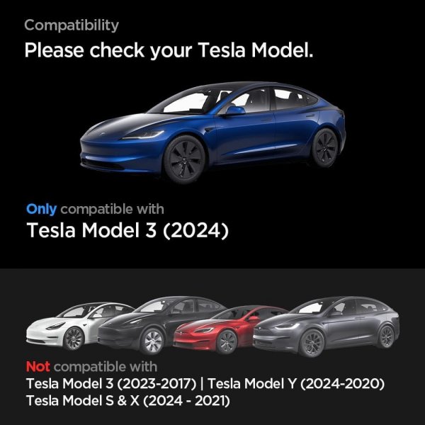 Spigen Skärmskydd GLAS.tR EZ FIT Anti-Glare Tesla Model 3 (2024)