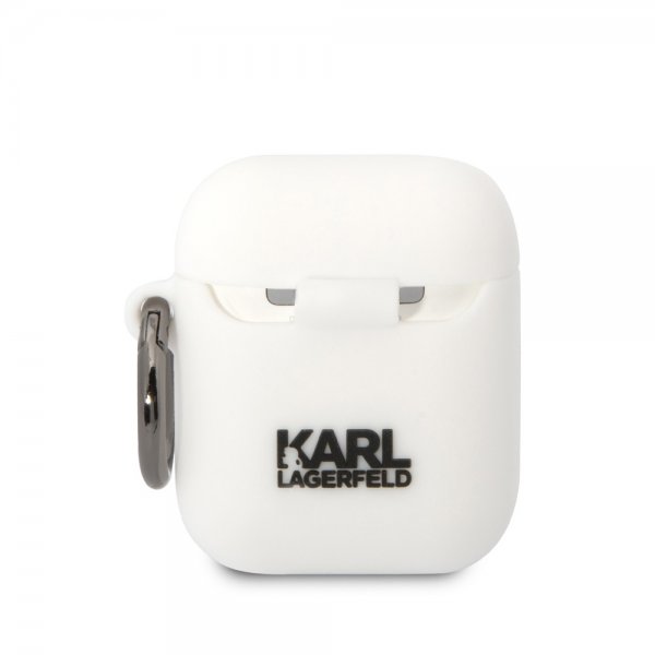 Karl Lagerfeld AirPods 1/2 Skal 3D Logo Vit