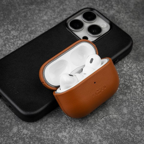 Fixed AirPods 3 Skal PodsLeather MagSafe Brun